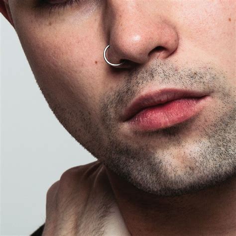 nose piercing men